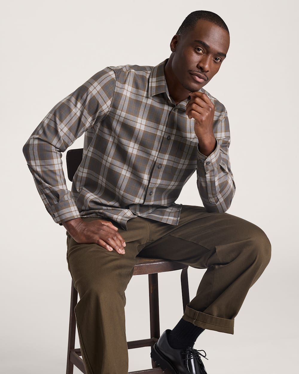 Pendleton MEN'S PLAID MERINO LODGE SHIRT
