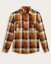 Blue/Copper Block Plaid