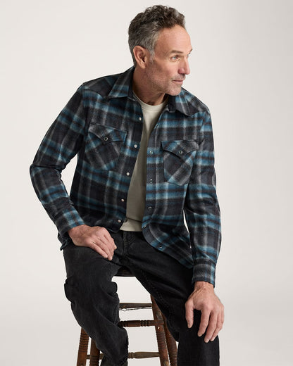 Pendleton Shop Men's Plaid Snap-Front Western Canyon Shirt