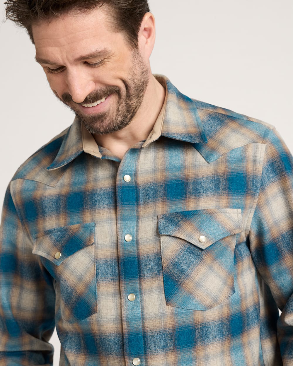 Pendleton Shop Men's Plaid Snap-Front Western Canyon Shirt