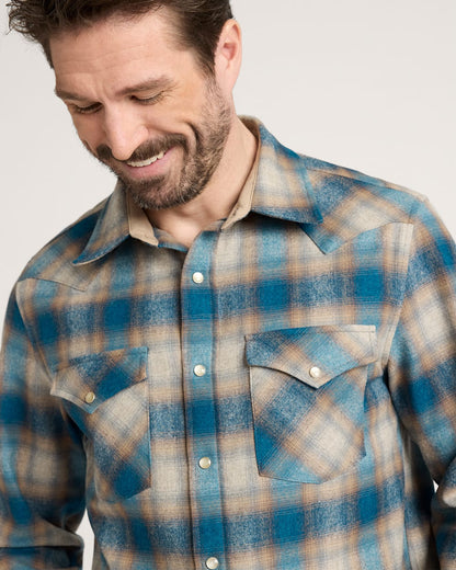 Pendleton Shop Men's Plaid Snap-Front Western Canyon Shirt