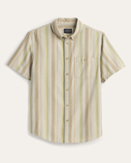 Pendleton Shop Men's Short-Sleeve Stripe Cotton Bayside Shirt