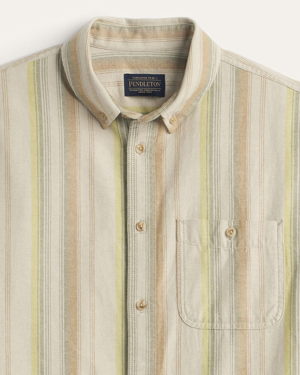 Pendleton Shop Men's Short-Sleeve Stripe Cotton Bayside Shirt