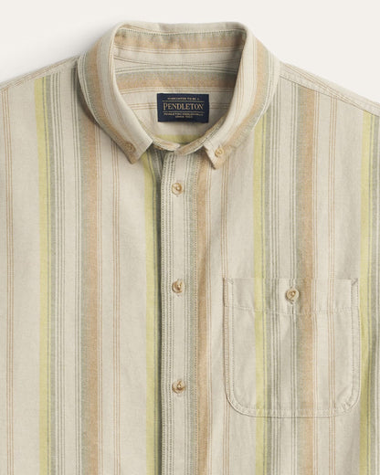 Pendleton Shop Men's Short-Sleeve Stripe Cotton Bayside Shirt