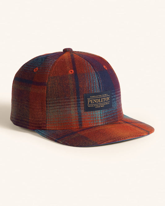 Pendleton Shop Plaid Flat Brim Hat for Making a Statement