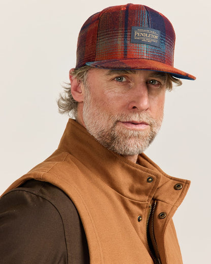Pendleton Shop Plaid Flat Brim Hat for Making a Statement