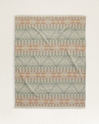 Pendleton Shop Organic Cotton Fringed Throw Blanket