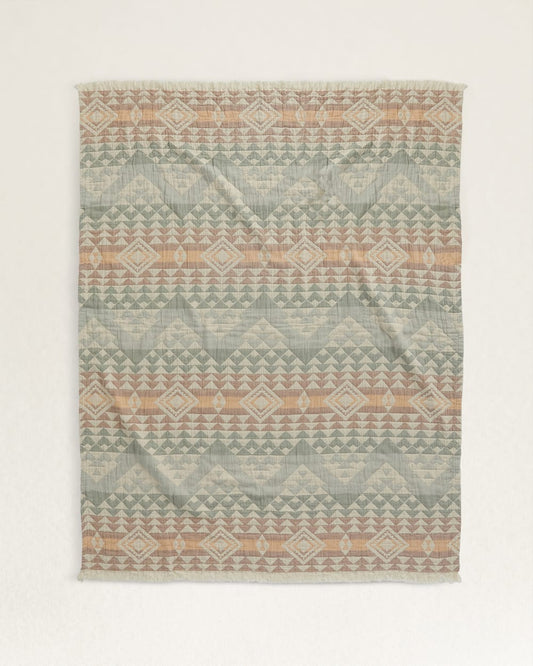 Pendleton Shop Organic Cotton Fringed Throw Blanket