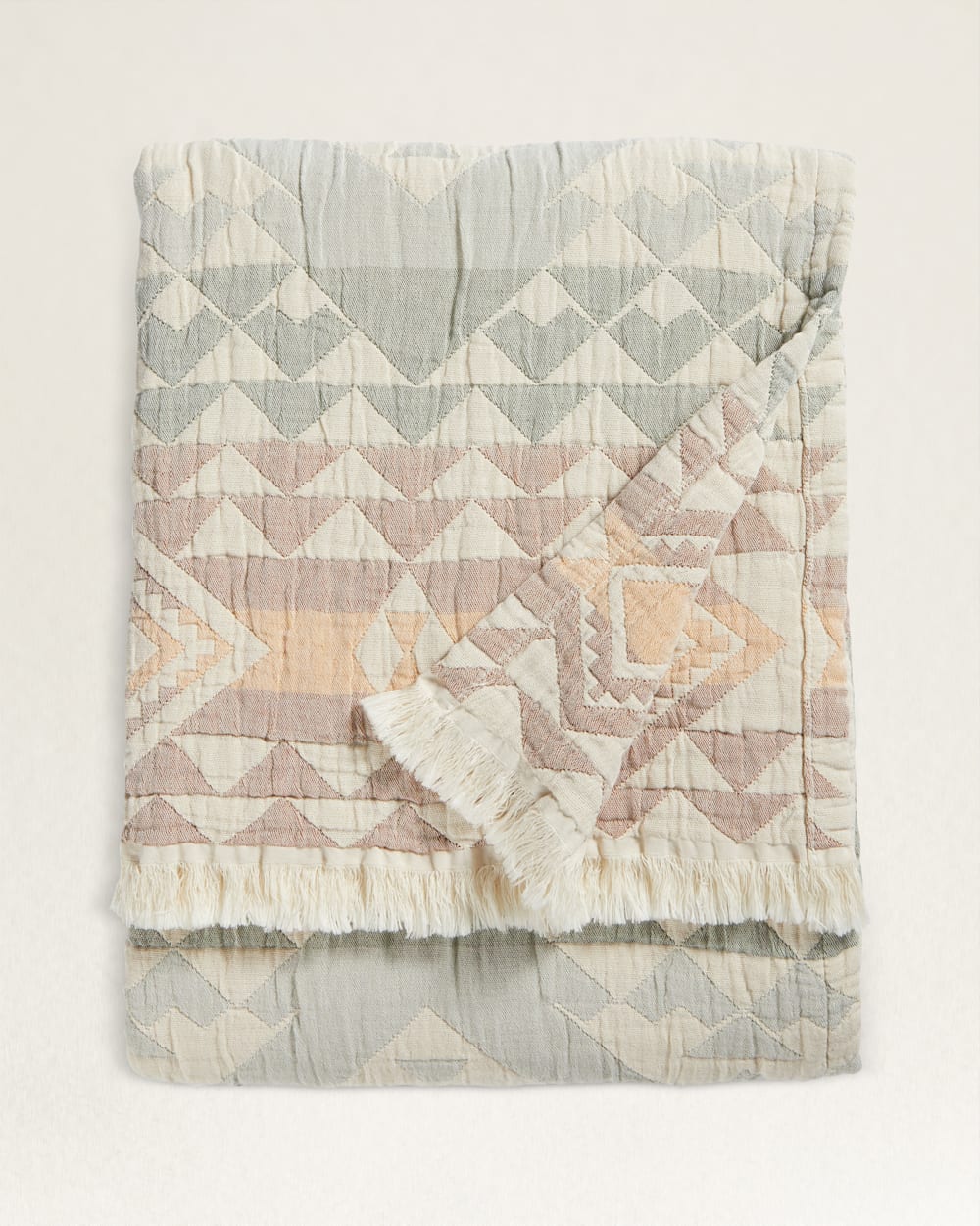 Pendleton Shop Organic Cotton Fringed Throw Blanket
