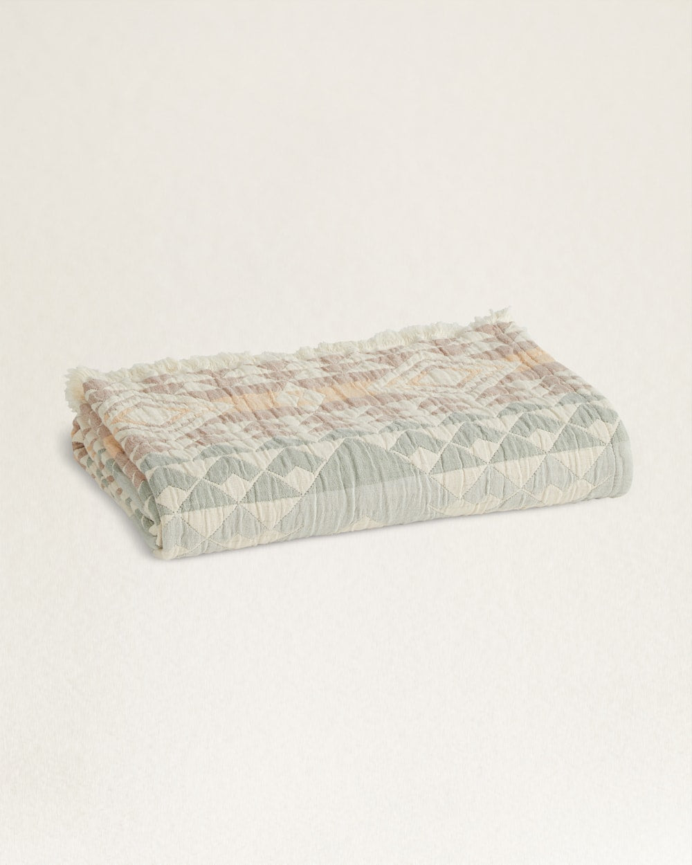 Pendleton Shop Organic Cotton Fringed Throw Blanket