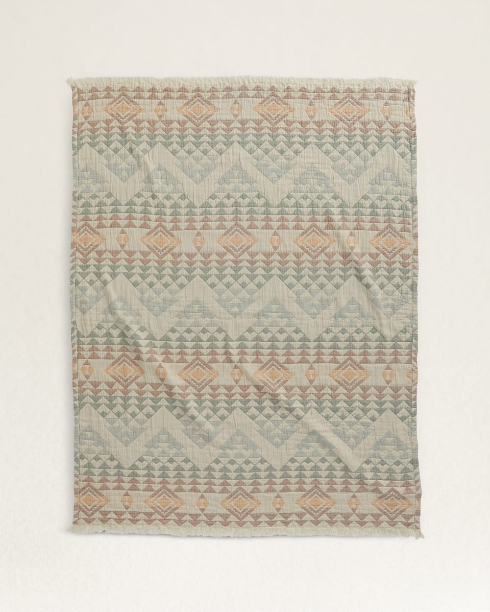 Pendleton Shop Organic Cotton Fringed Throw Blanket