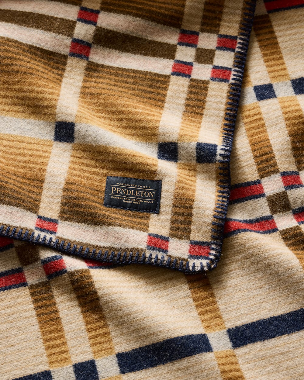 Pendleton Four Square Wool Throw Blanket - On Sale