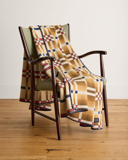 Pendleton Four Square Wool Throw Blanket - On Sale