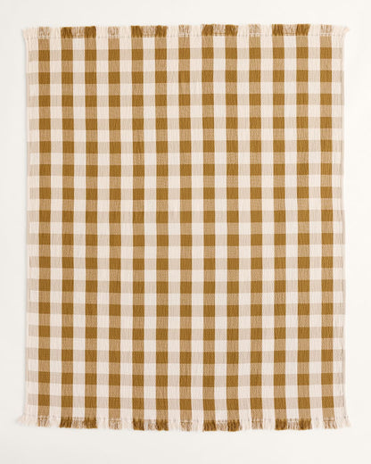 Pendleton Shop Organic Cotton Plaid Fringed Throw