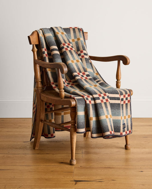 Pendleton Shop Wool Four Square Throw Blanket
