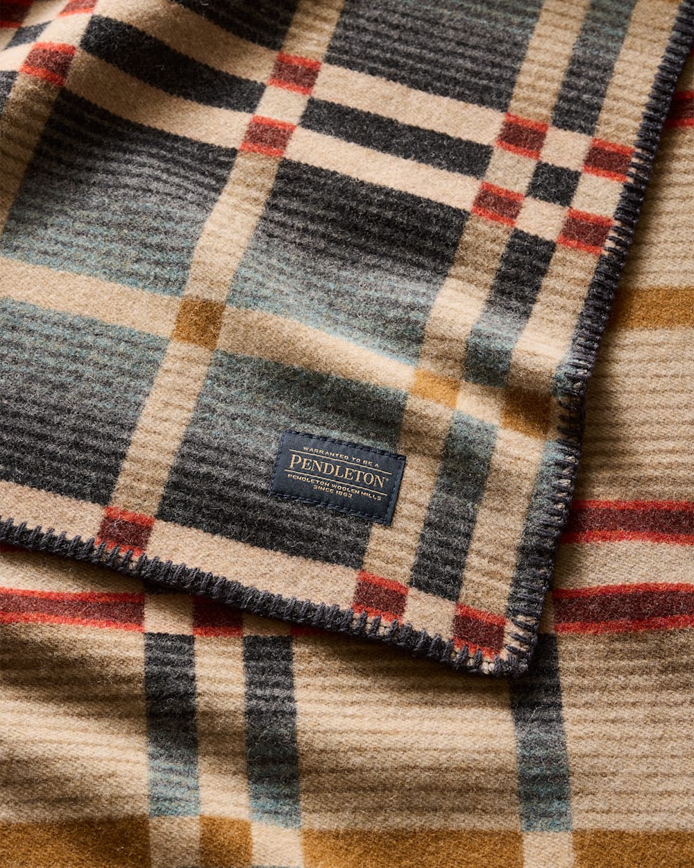 Pendleton Shop Wool Four Square Throw Blanket