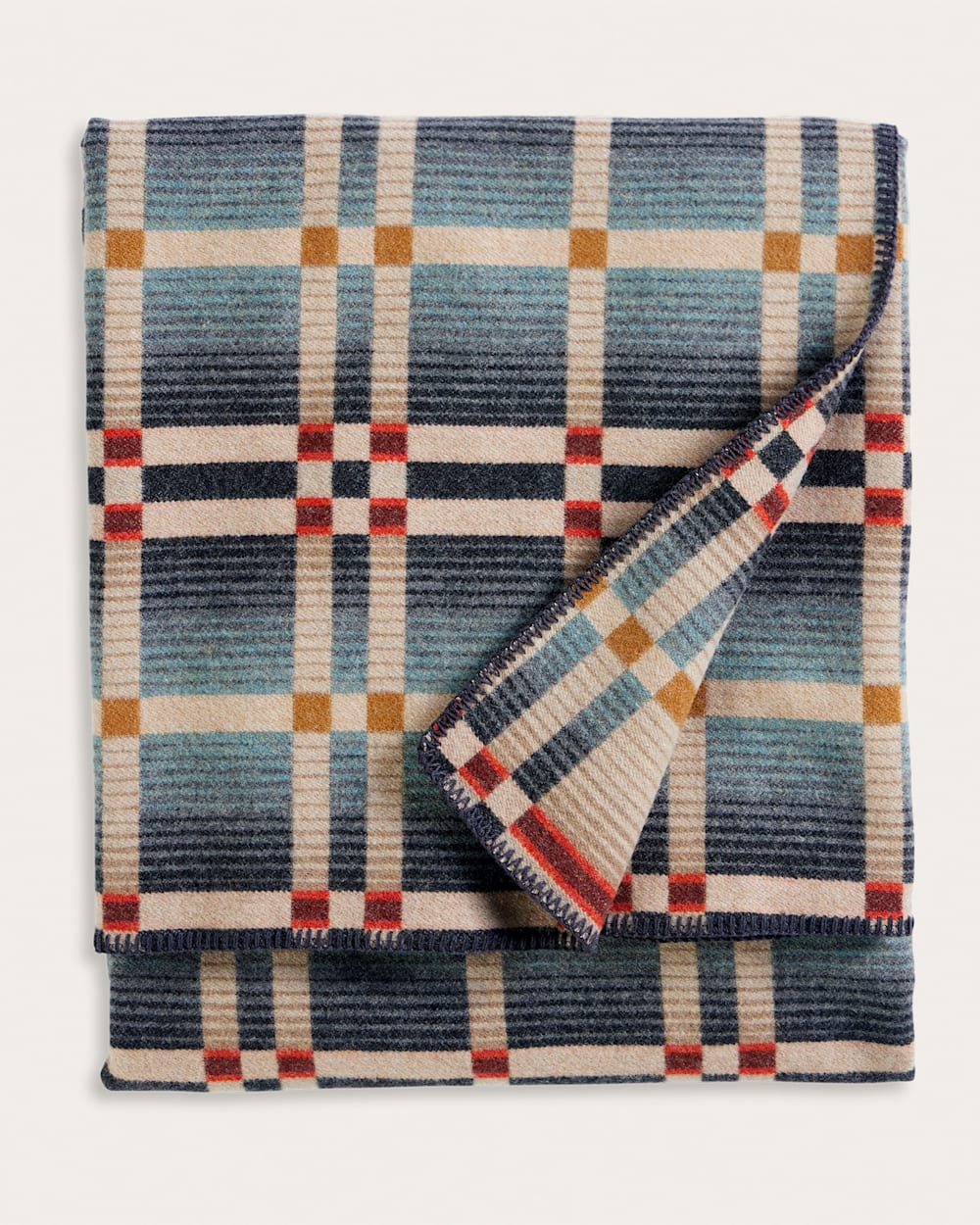 Pendleton Shop Wool Four Square Throw Blanket