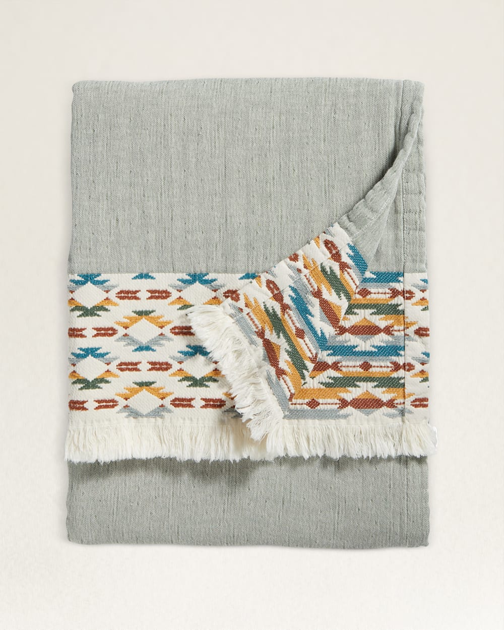 Pendleton Shop Organic Cotton Fringed Throw