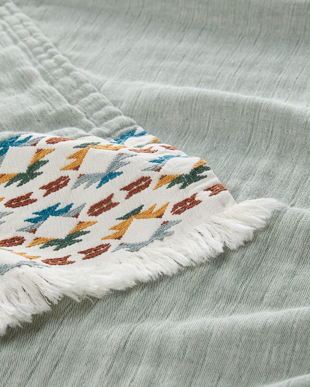 Pendleton Shop Organic Cotton Fringed Throw