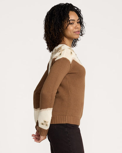 Pendleton Shop Women's Western Floral Henley Sweater in Tops