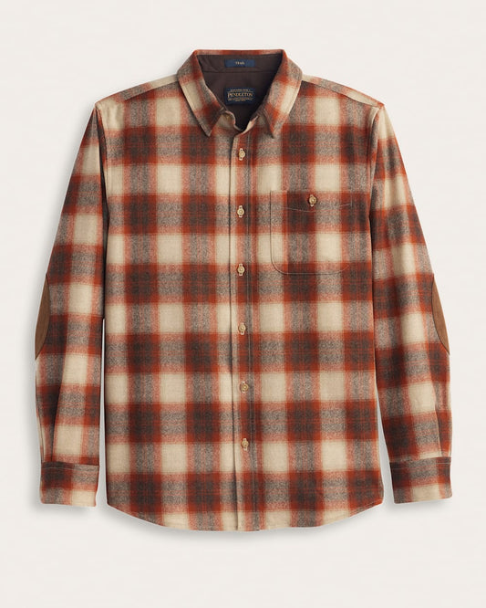 Pendleton MEN'S PLAID ELBOW-PATCH TRAIL SHIRT