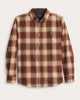 Navy Mix/Orange Plaid