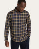 Gold/Navy Windowpane