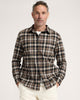 Navy Mix/Orange Plaid