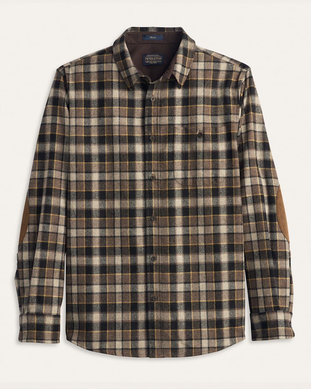 Pendleton MEN'S PLAID ELBOW-PATCH TRAIL SHIRT