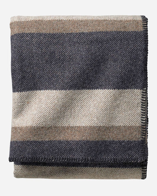 Pendleton Eco-Wise Wool Stripe Blanket in Retiring Colors