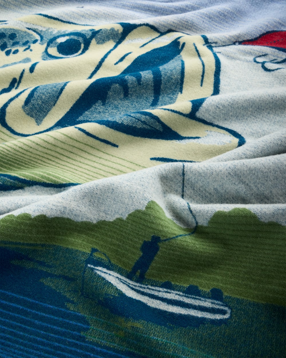 Pendleton Shop Big Bass Blanket Vibrant Wool Fishing Home Decor